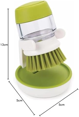 Dishwashing Brush With Liquid Soap Dispenser