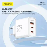 FONENG GaN50-EU 65W Fast Charger with Type-C Cable - Image 2